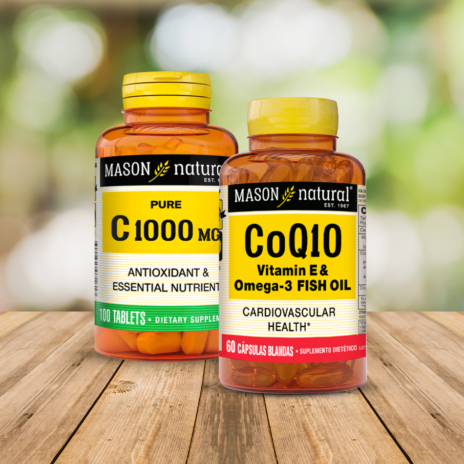 Pack Vitamina C (100 TAB) + CoQ10 Vitamina E & Omega3 Fish Oil (60 SOFTG)